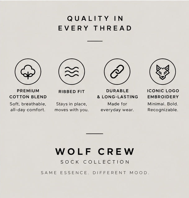 Wolf Crew Socks - 3 PACK